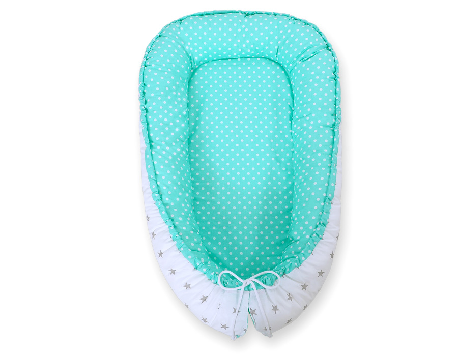 casanino-babynestje-grijze-sterren-stippen-op-mint4
