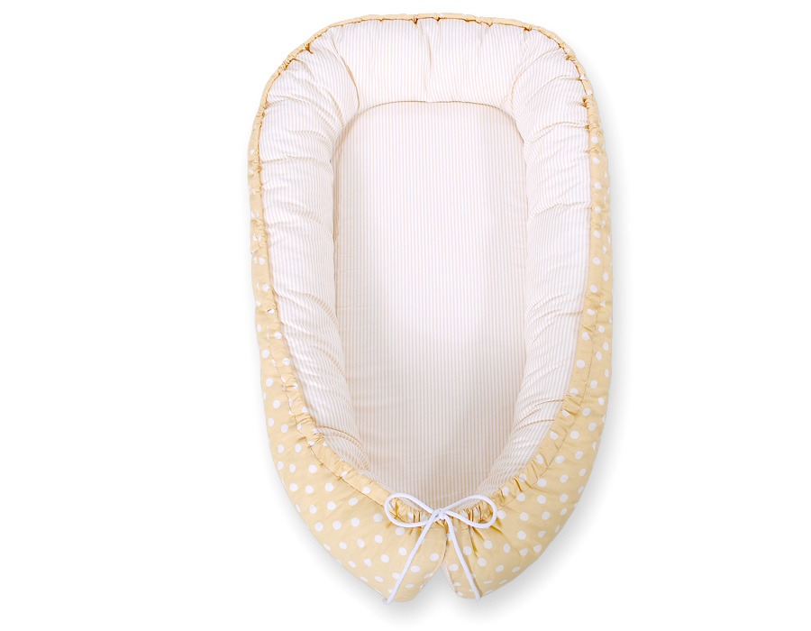 casanino-babynestje-witte-stipjes-op-beige-beige-strepen5